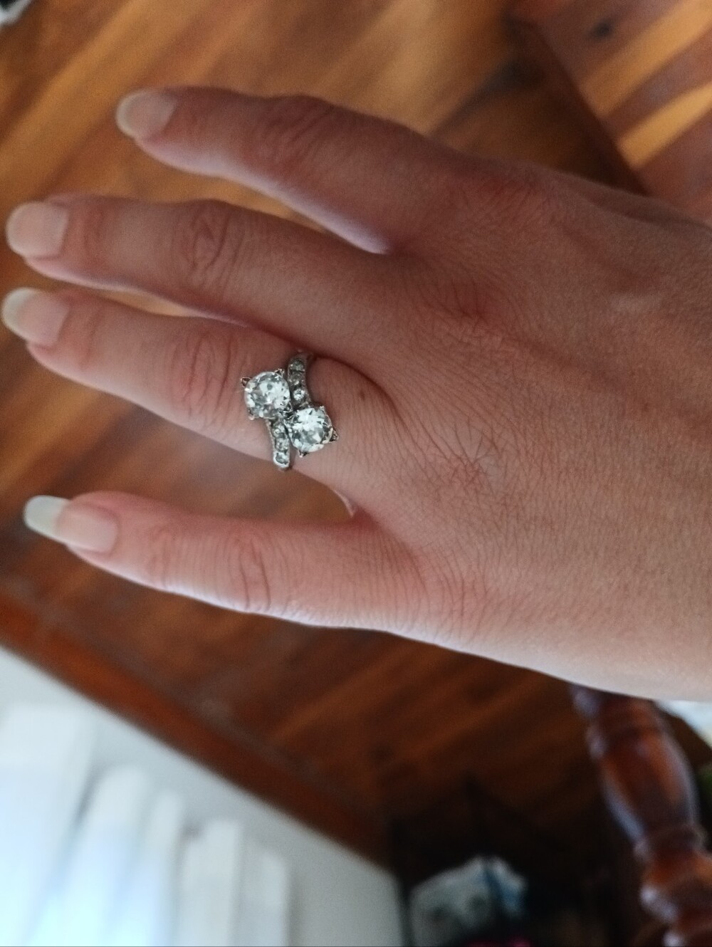 Vintage Thomas McGrath Sterling Silver CZ Ring size 6 - Picture 15 of 16